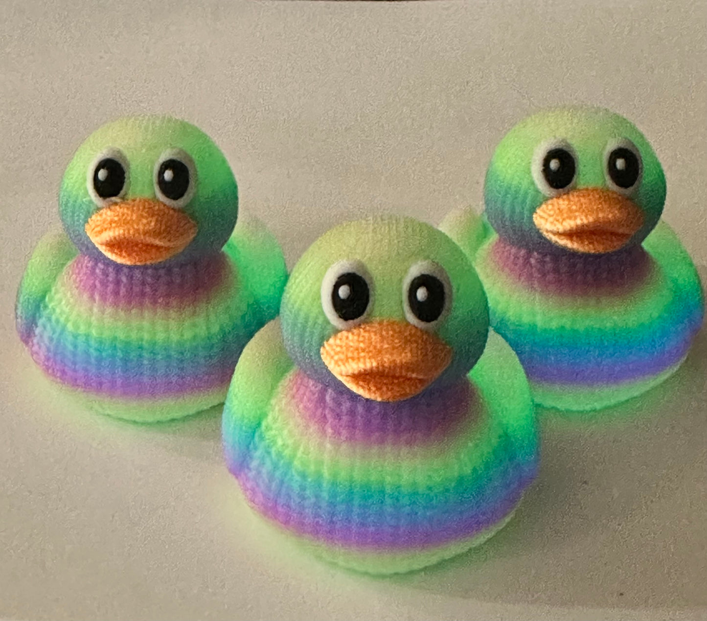 3D Printed “knitted” Rubber Duck