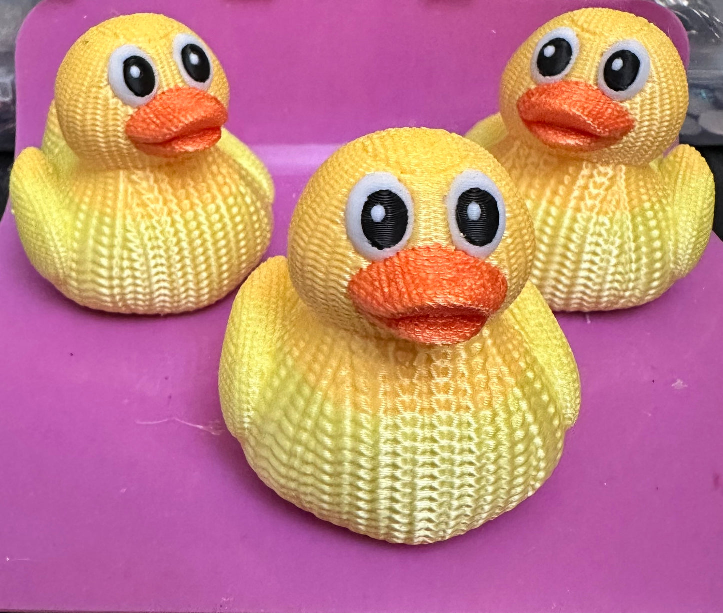 3D Printed “knitted”  Rubber Duck