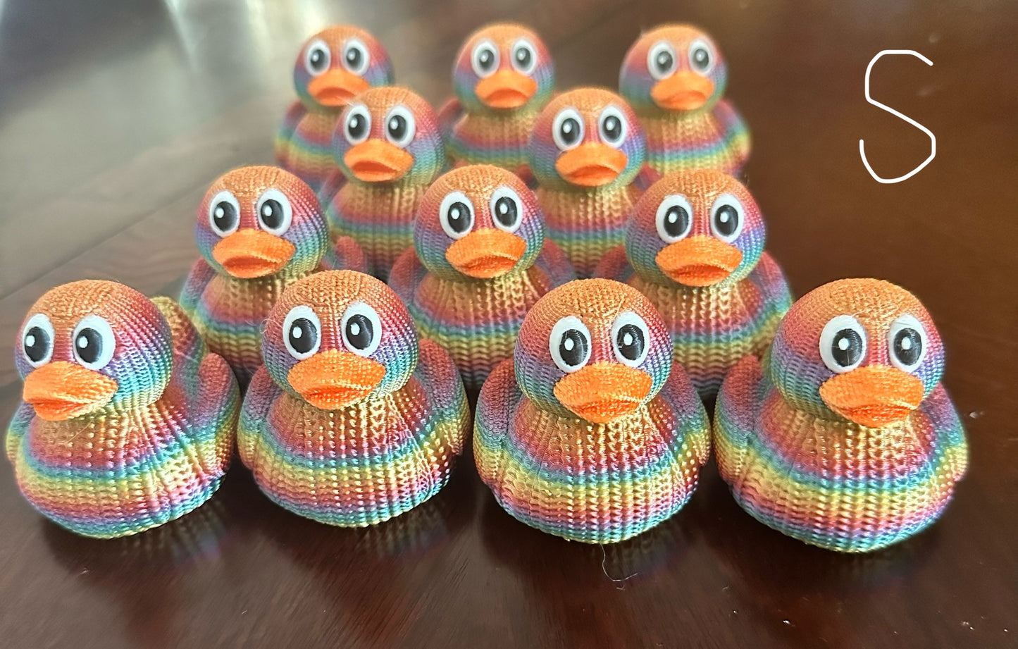 3D Printed “knitted”  Rubber Duck