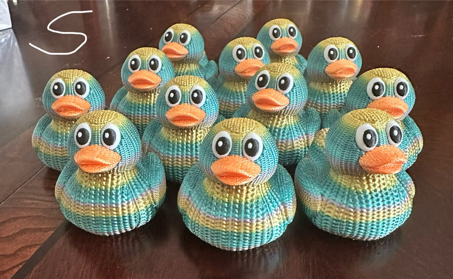 3D Printed “knitted”  Rubber Duck