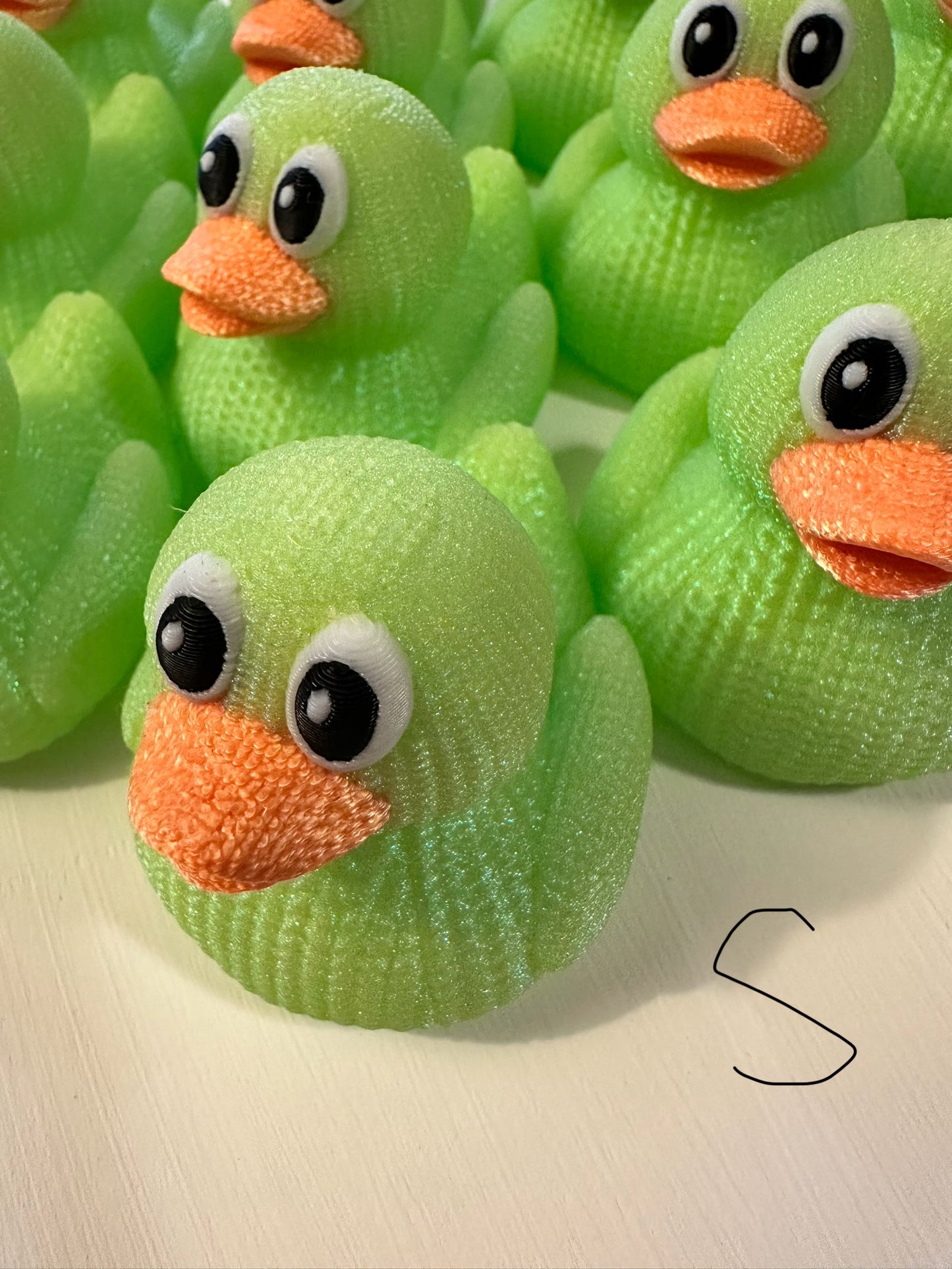 3D Printed “knitted”  Rubber Duck