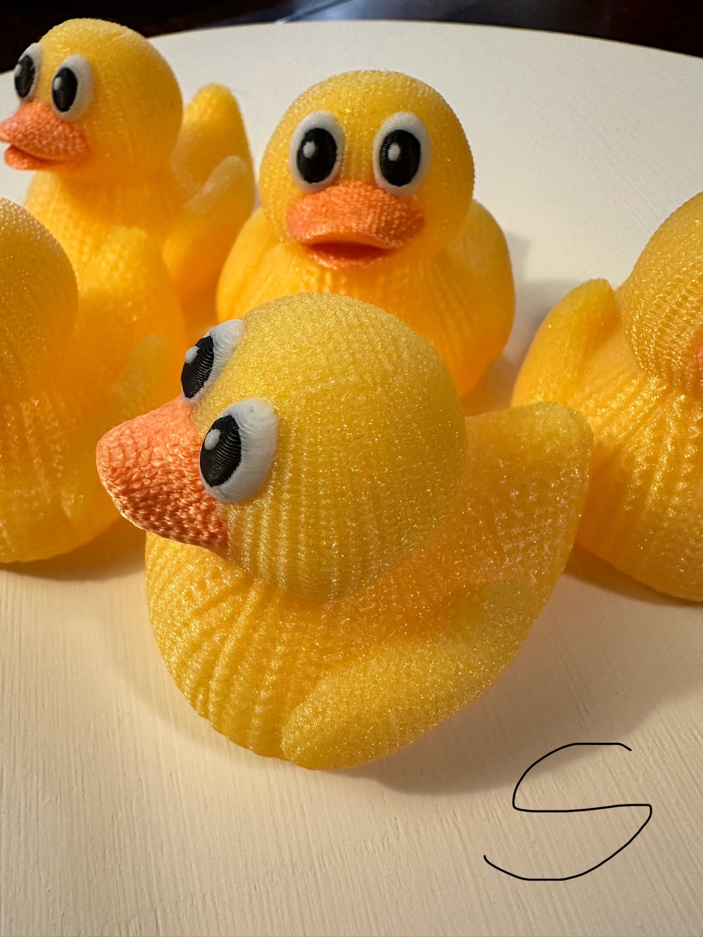 3D Printed “knitted”  Rubber Duck