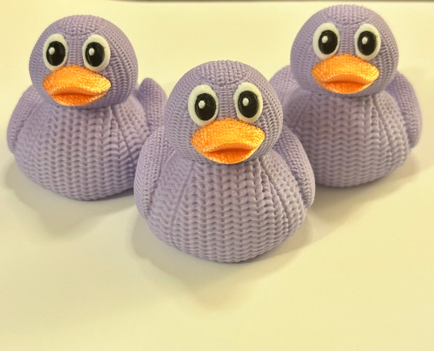 3D Printed “knitted”  Rubber Duck