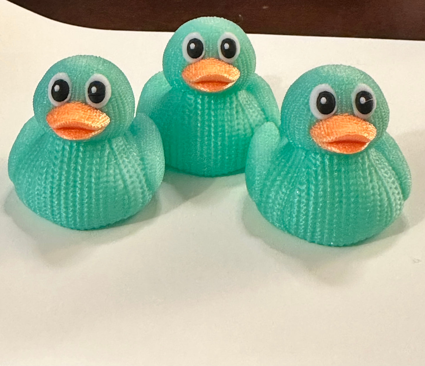 3D Printed “knitted”  Rubber Duck