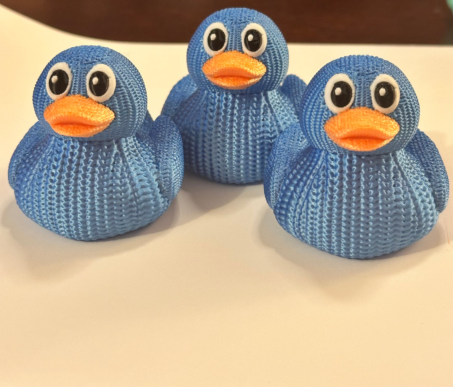 3D Printed “knitted”  Rubber Duck